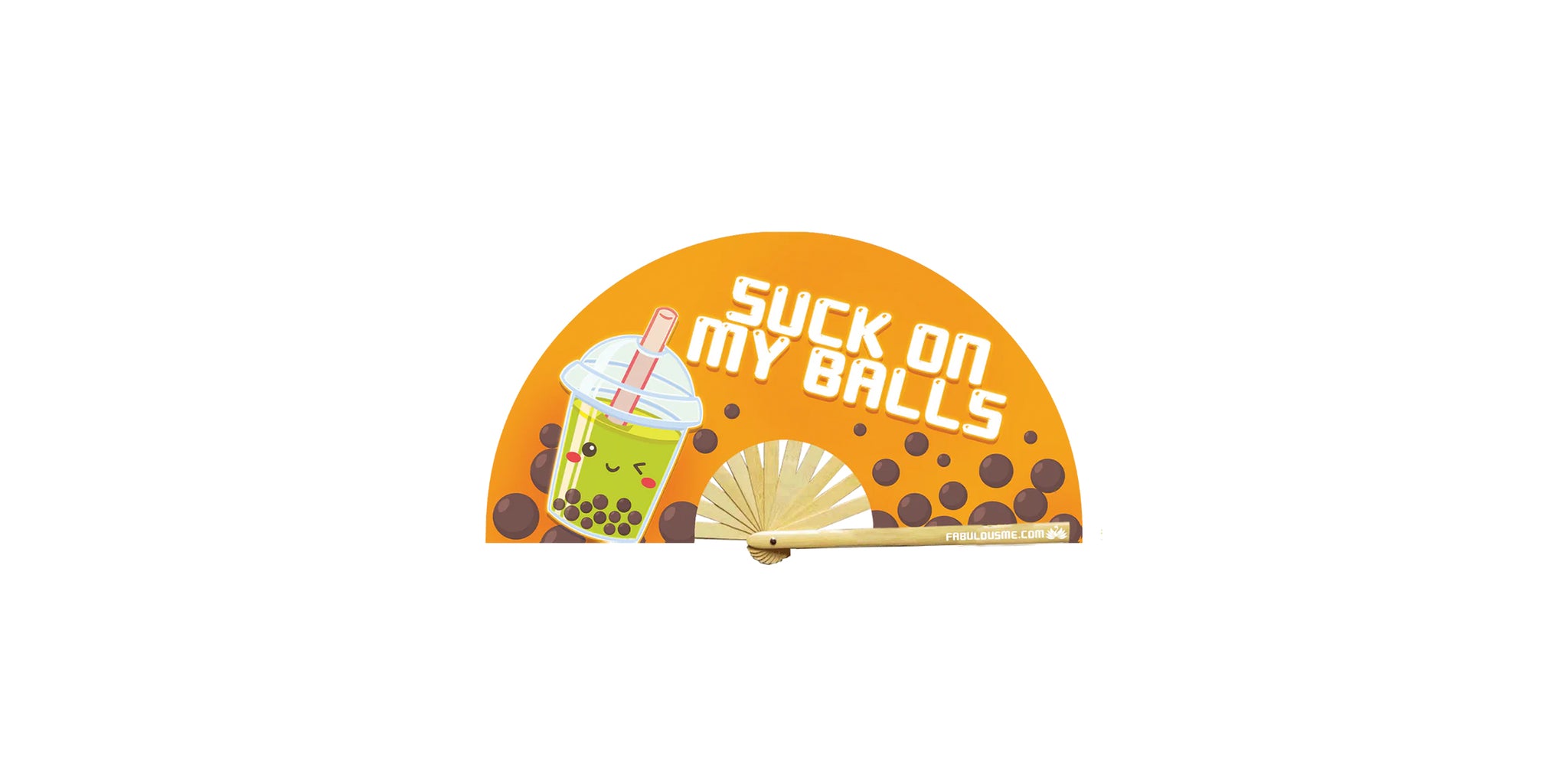 Suck On My Balls Fan (UV GLOW)