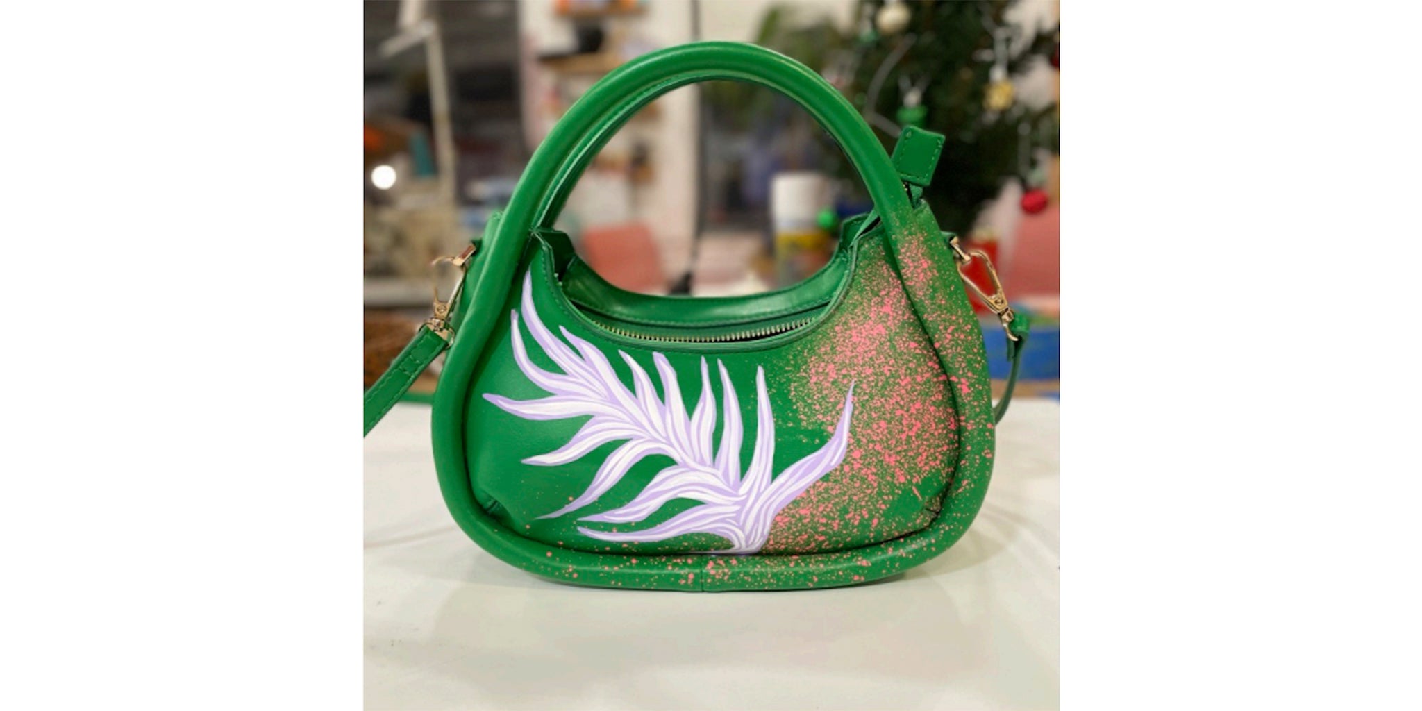 Emerald and Lavender Bag