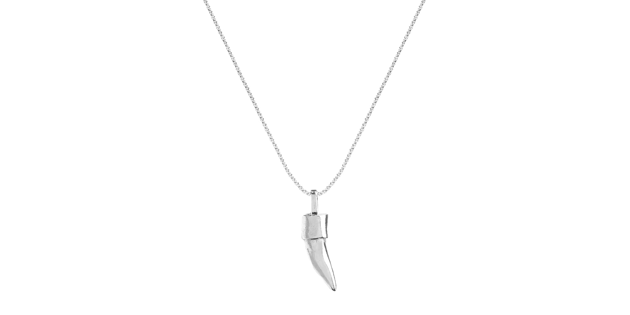 Barracuda Tooth Necklace - Silver