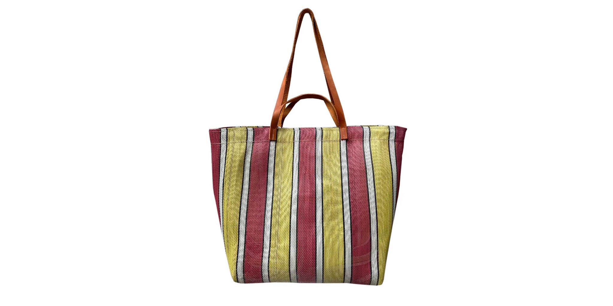 Large Market Bag - Red / Yellow