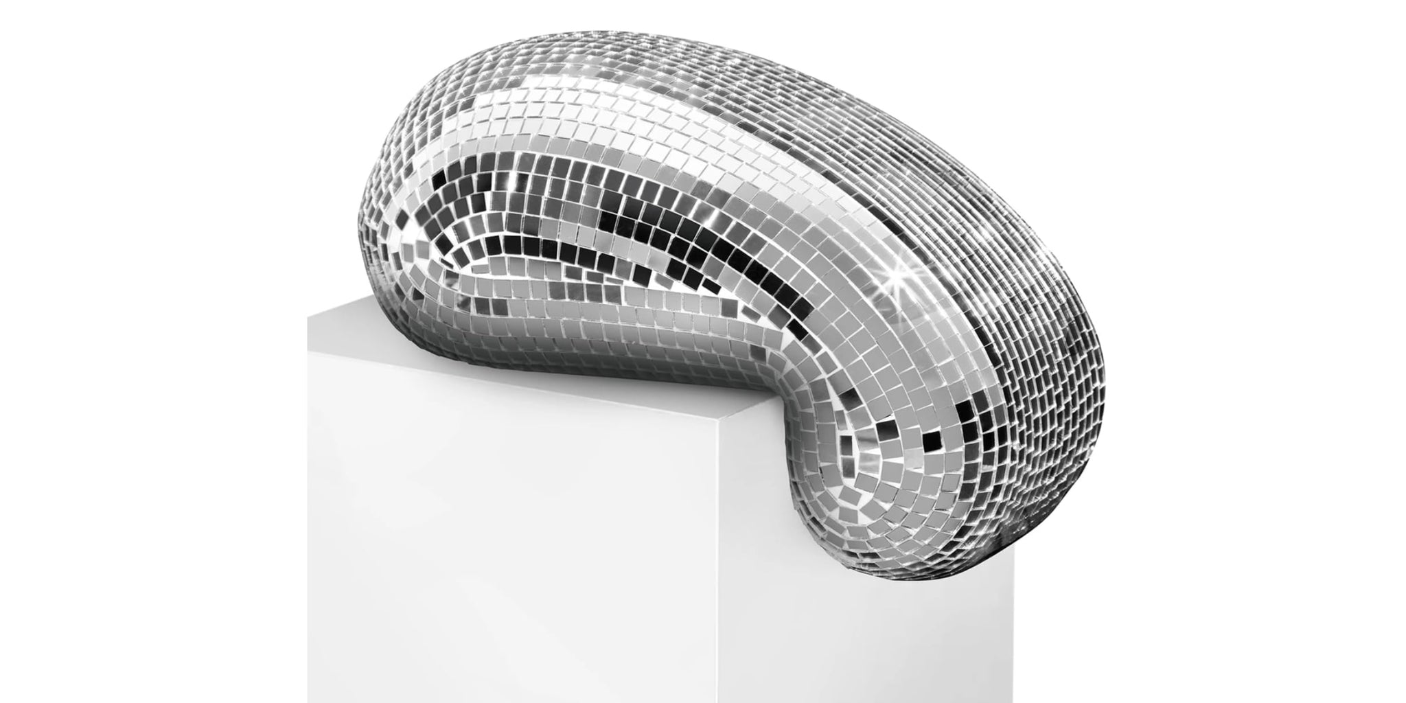 Melted Disco Ball Sculpture