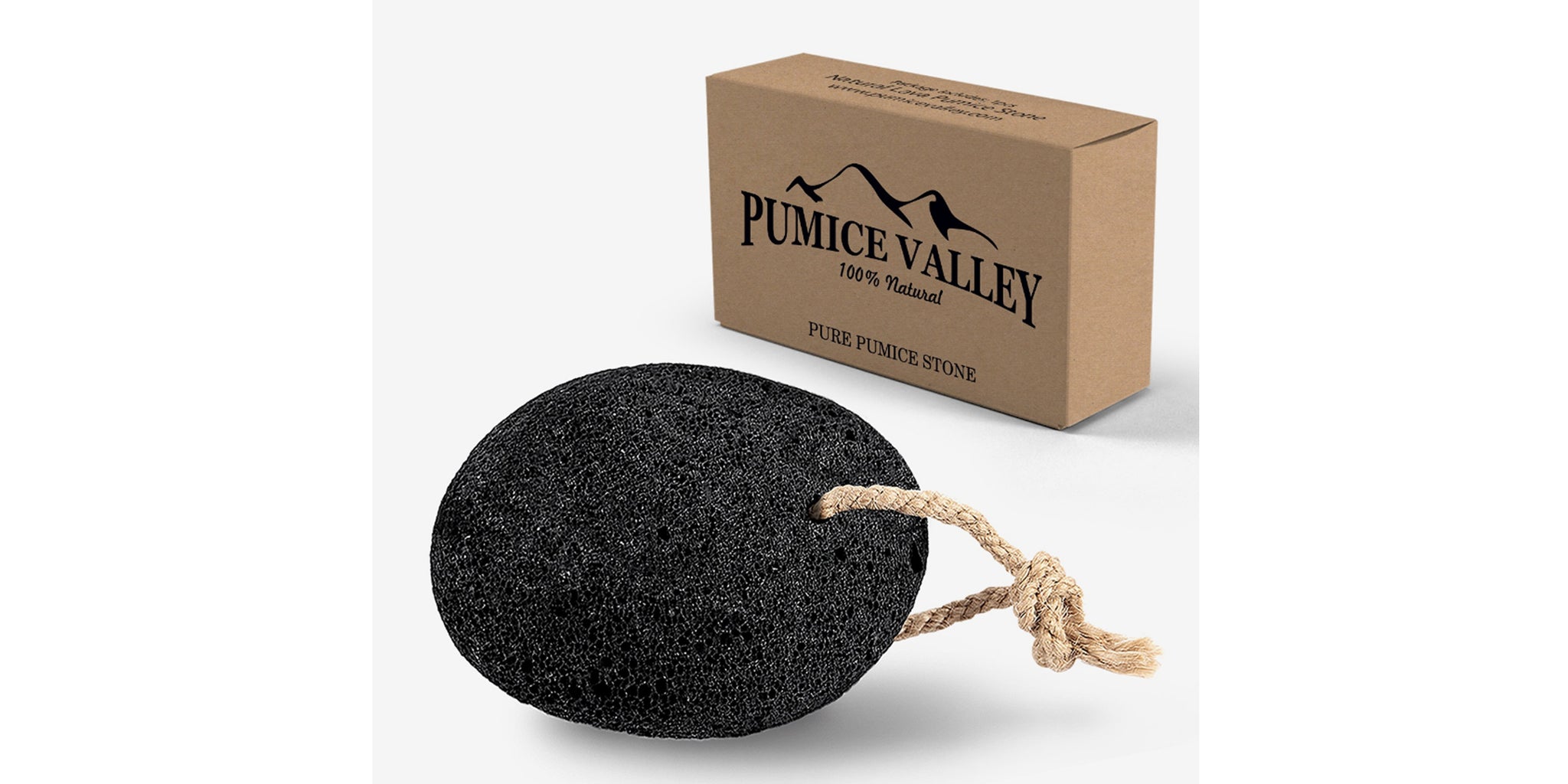 Volcanic Lava + Black Charcoal Pumice Stone