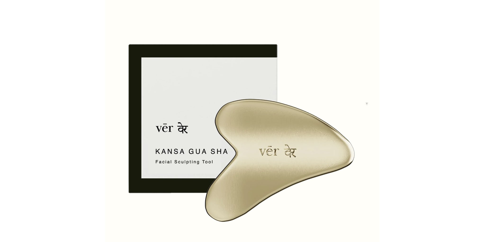 vēr वेर Kansa Gua Sha - Facial Sculpting Tool